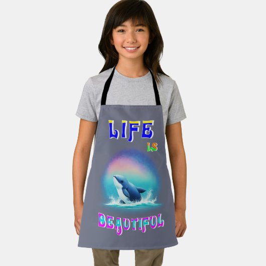 Het leven is mooi Hermanus Afrika September Whale Schort (Insitu)