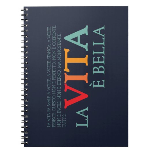 Het leven is mooi notitieboek (Voorkant)