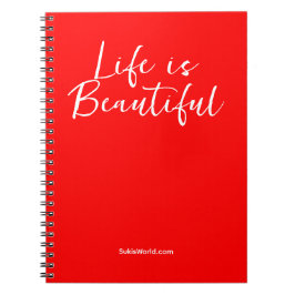 Het leven is mooi | Red Business Blog Brand Notitieboek