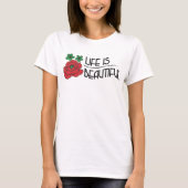 Het leven is mooi t-shirt (Voorkant)