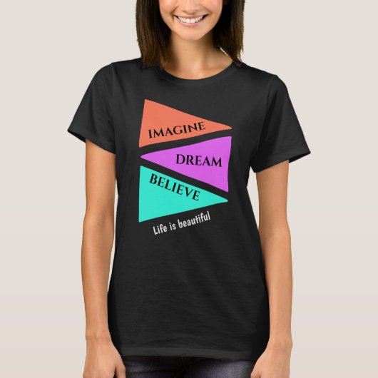 HET LEVEN IS MOOI T-Shirt (Voorkant)