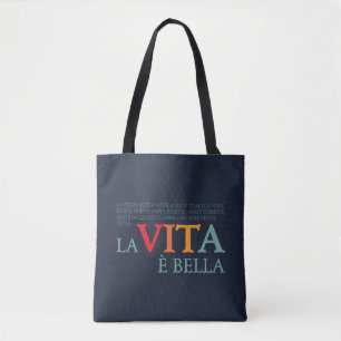 Het leven is mooi tote bag