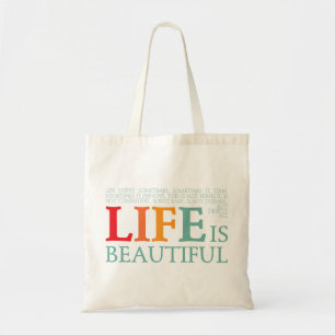 Het leven is mooi tote bag