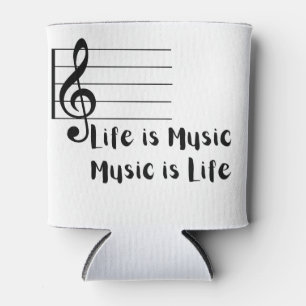 Het leven is Muziek, Muziek is het leven op een Blikjeskoeler