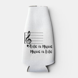 Het leven is Muziek, Muziek is het leven op een Flesjeskoeler
