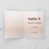 Het leven is net als Ice Cream Wenskaart Kaart (Binnen)