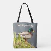 Het leven is niet alleen maar eend tote bag (Achterkant)