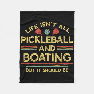 Het leven is niet alleen pickleball en varen fleece deken
