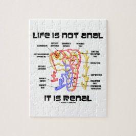 Het leven is niet anaal, het is renaal (nieren nef legpuzzel