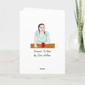 Het leven is niet eerlijk, laten we erover stemmen kaart (Achterkant)