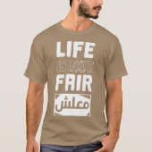 Het leven is niet eerlijk Maalsh in Arabisch scrip T-shirt (Voorkant)