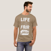 Het leven is niet eerlijk Maalsh in Arabisch scrip T-shirt (Voorkant volledig)