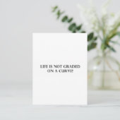 Het leven is niet Gangschikt op een Curve.pdf Briefkaart (Staand voorkant)