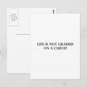 Het leven is niet Gangschikt op een Curve.pdf Briefkaart (Voorkant / Achterkant)
