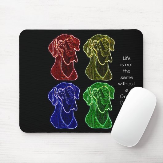 "Het leven is niet hetzelfde" Mousepad Muismat (Met muis)