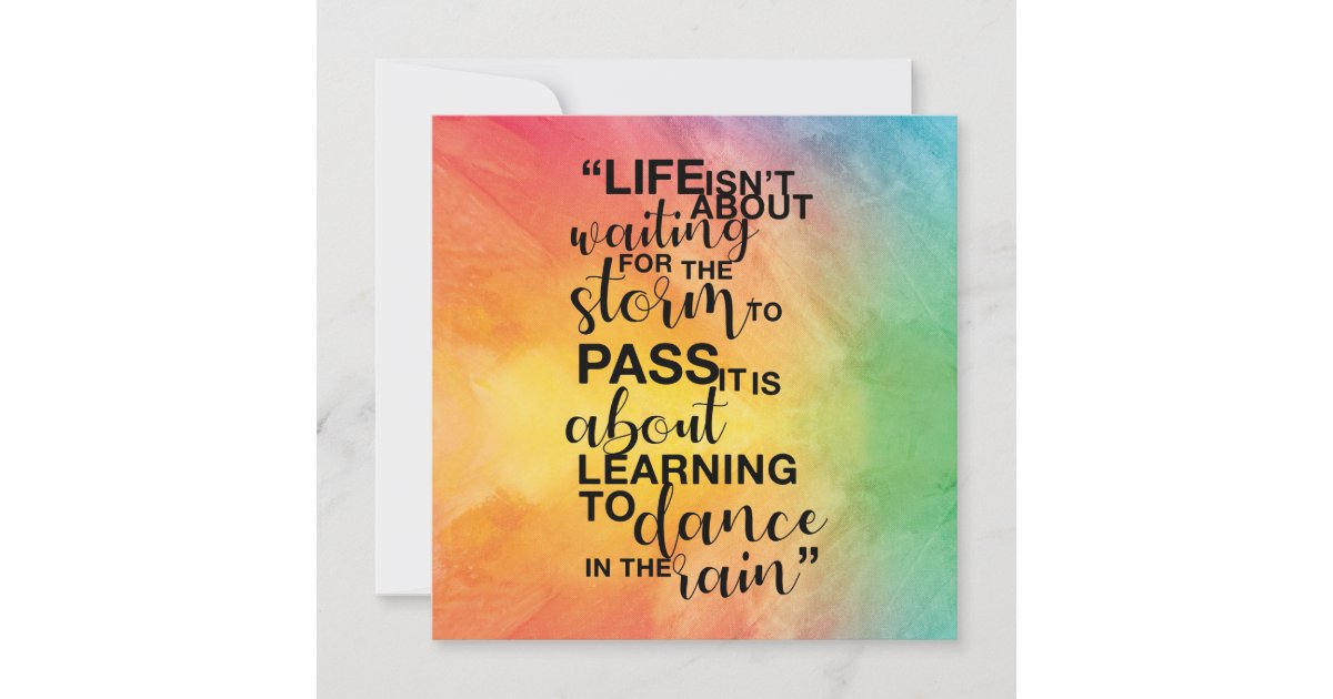 Het &quot;leven is niet over&quot; citaat kaart Zazzle.nl