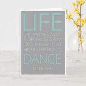 Het leven is niet over het Wachten op het Storm om Kaart (Gele Bloem)