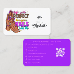 Het Leven Is Niet Perfect Maar Je Nagels Kunnen He Visitekaartje