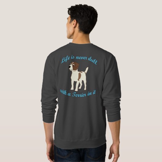 Het leven is niet saai trui (Achterkant volledig)