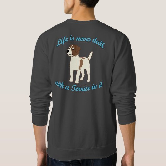 Het leven is niet saai trui (Achterkant)