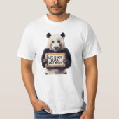 Het leven is niet zwart-wit t-shirt (Voorkant)