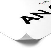 Het leven is niets anders dan een biologische krin poster (Hoek)