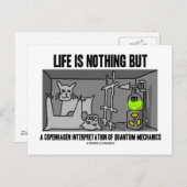 Het leven is niets anders dan een interpretatie va briefkaart (Voorkant / Achterkant)