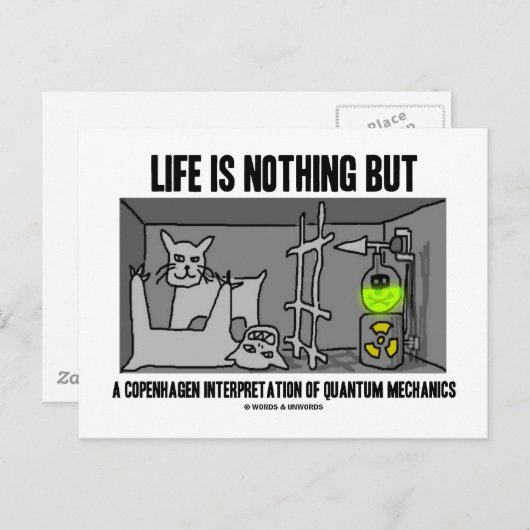 Het leven is niets anders dan een interpretatie va briefkaart (Voorkant / Achterkant)