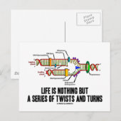 Het leven is niets anders dan een reeks draaien en briefkaart (Voorkant / Achterkant)
