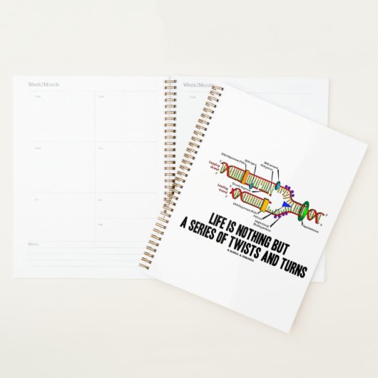 Het leven is niets anders dan een reeks draden en  planner (Display)