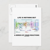 Het leven is niets anders dan een reeks kettingrea briefkaart (Voorkant / Achterkant)
