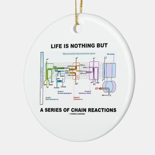 Het leven is niets anders dan een reeks kettingrea keramisch ornament (Links)