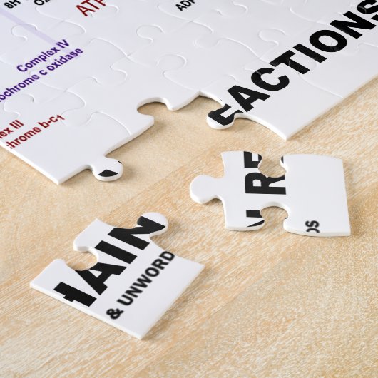 Het leven is niets anders dan een reeks kettingrea legpuzzel (Zijkant)