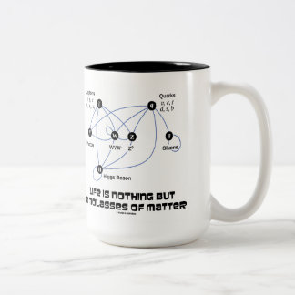 Het leven is niets anders dan een soort van materi tweekleurige koffiemok