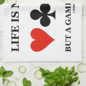 Het leven is niets anders dan een spel van brug (k theedoek (Gevouwen)