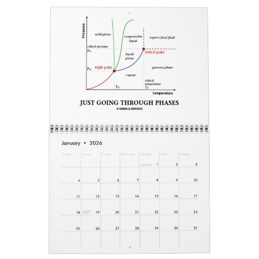 Het leven is niets dan Chemische Houding 20XX Kalender (Jan 2026)