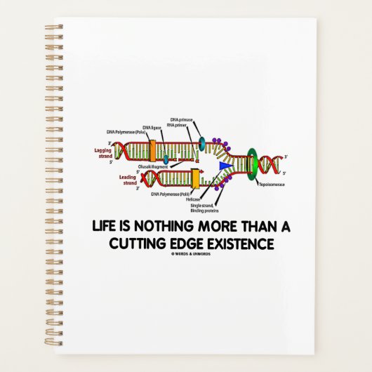 Het leven is niets meer dan een baanbrekend bestaa planner (Voorkant)