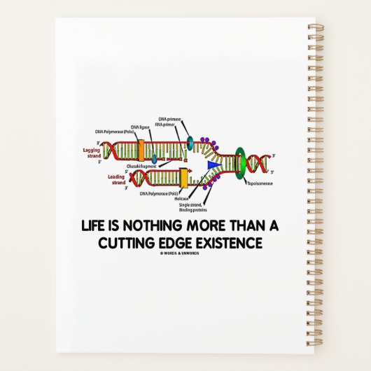 Het leven is niets meer dan een baanbrekend bestaa planner (Achterkant)