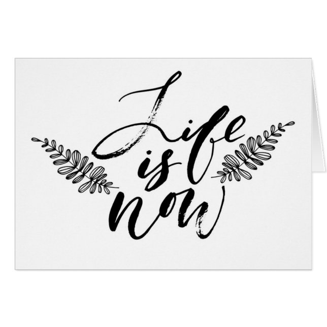 Het leven is nu (Voorkant Horizontaal)