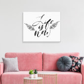 Het leven is nu canvas afdruk (Insitu (Woonkamer))