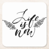 Het leven is nu kartonnen onderzetters (Voorkant)
