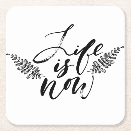 Het leven is nu kartonnen onderzetters (Voorkant)