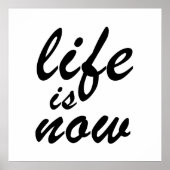 Het leven is nu poster (Voorkant)