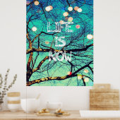 Het leven is nu Poster (Keuken)