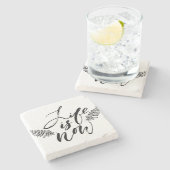 Het leven is nu stenen onderzetter (Zijkant)