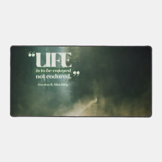 Het leven is om te genieten bureaumat