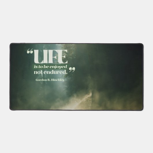 Het leven is om te genieten bureaumat (Voorkant)