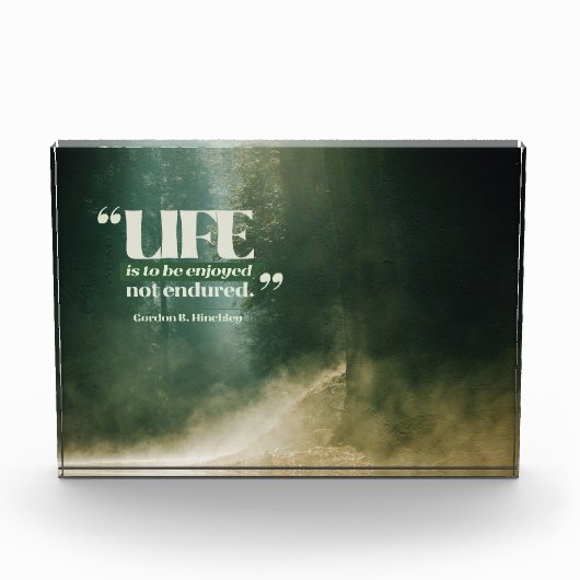 Het leven is om te genieten fotoblokken (Voorkant)