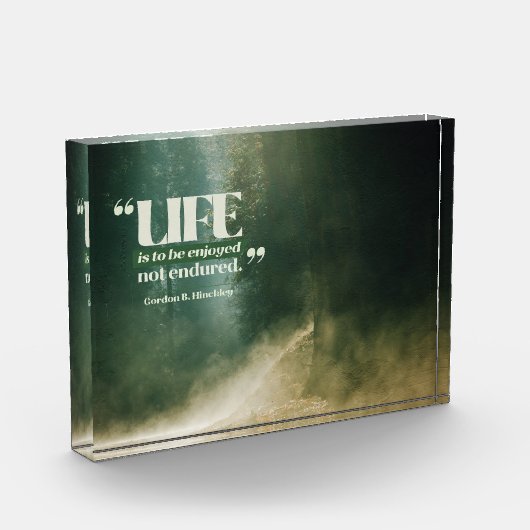 Het leven is om te genieten fotoblokken (Links)