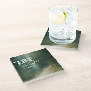 Het leven is om te genieten glazen onderzetter